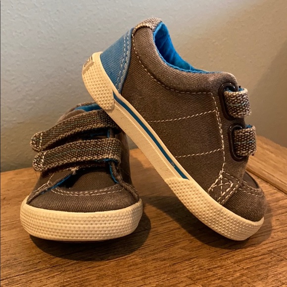 Sperry Other - Sperry Shoes Baby size 2M gray and blue nearly new